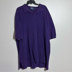 Polo by Ralph Lauren Men Purple Polo Shirt Collard Preppy size 2XLT Tall